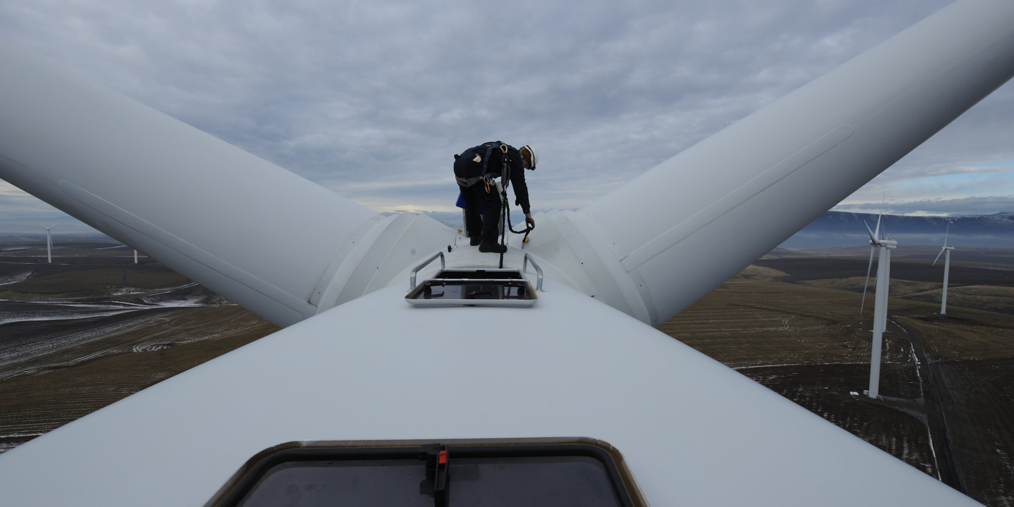 jim on wind turbine